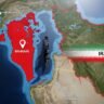 πΊπΈ Where Is the US Navy Base in Bahrain? Location, Strategy, and Iran Proximity (2026) Map showing Bahrain with US Navy Base, Iran proximity, and Fifth Fleet location in Persian Gulf