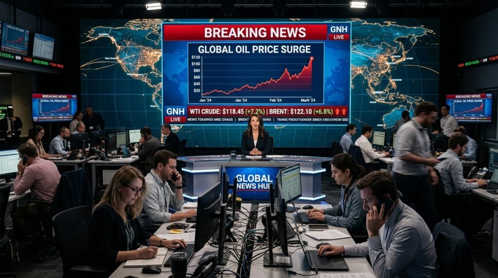 global oil price chart rising in financial markets